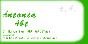 antonia abt business card